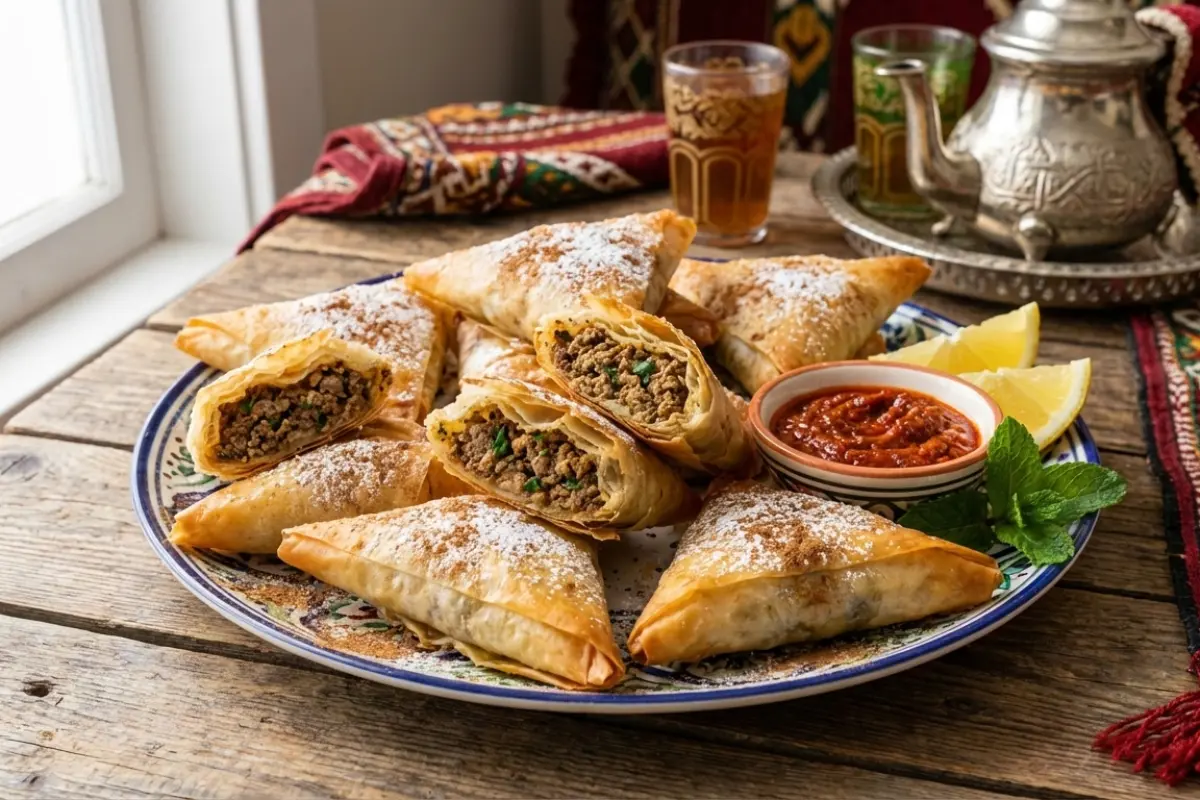 Briouates with Kefta (Moroccan Meat Cigars)