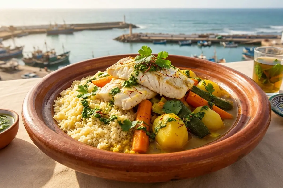 Moroccan Couscous with Fish (Couscous au Poisson)
