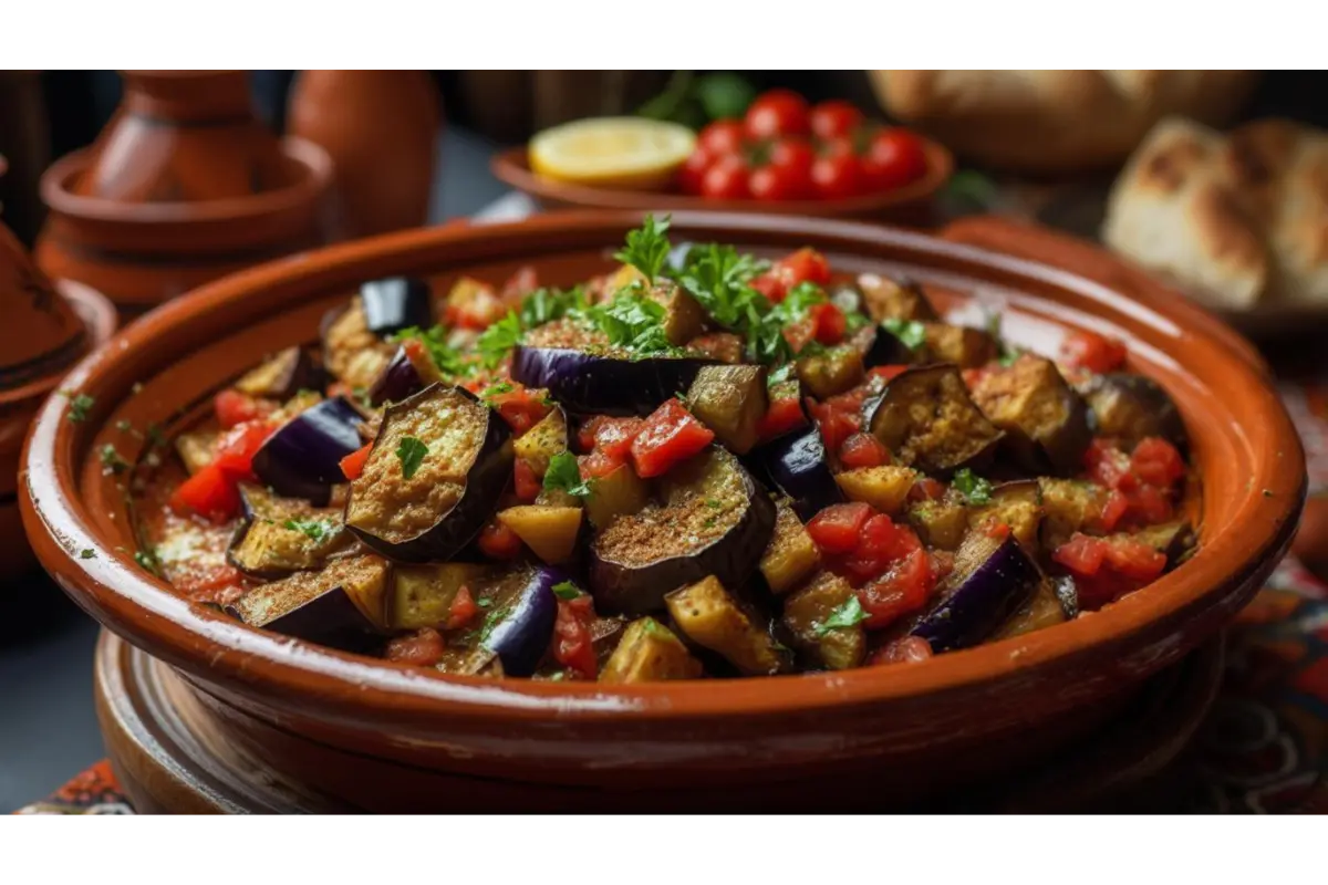 Moroccan Zaalouk (Eggplant and Tomato Dip)