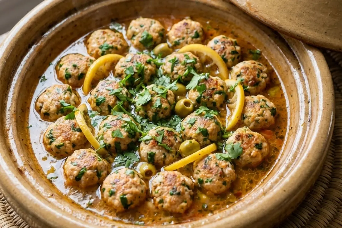 Sardine Meatball Tagine in Tomato Sauce
