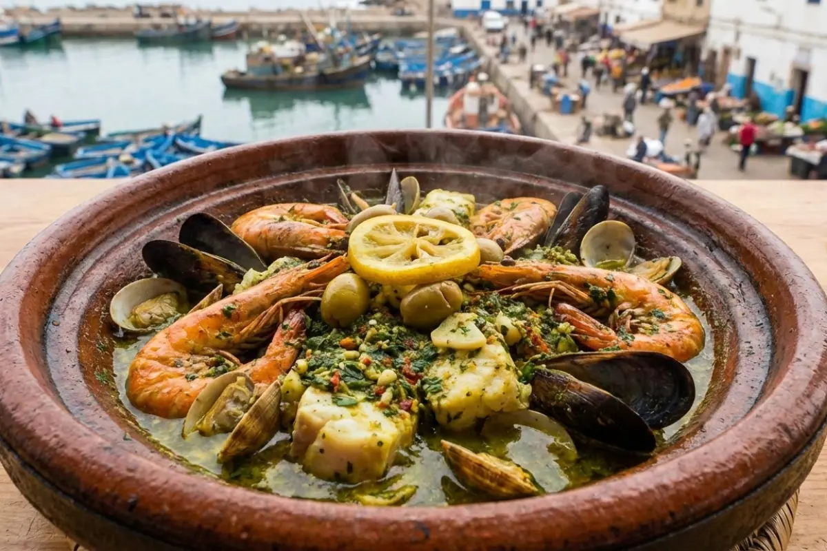 Seafood Tagine with Chermoula Sauce