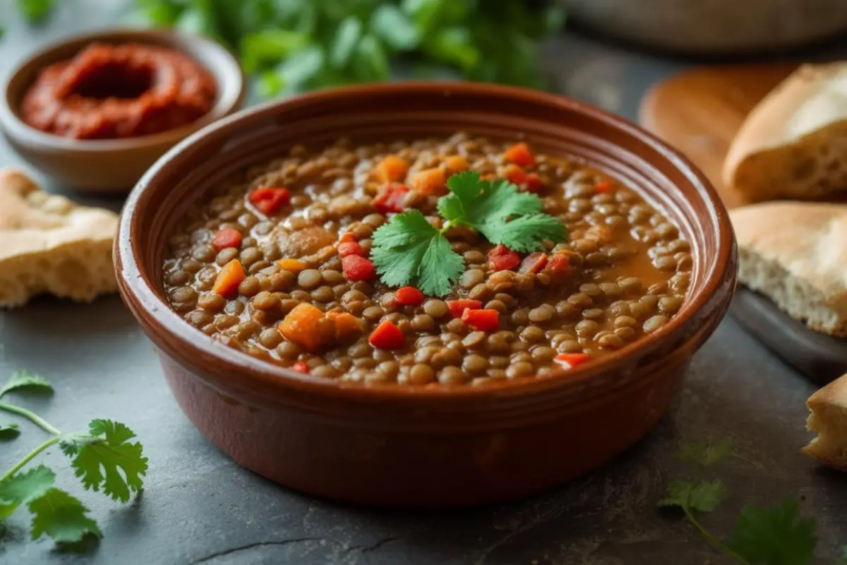 Vegan Moroccan Lentil Stew (Meal Prep Friendly)