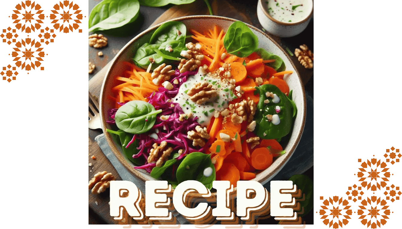 Carrot Salad with Milk and Walnuts