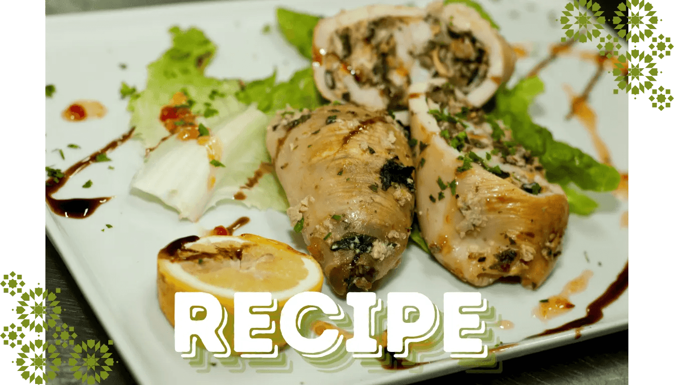 Meagre Fish Stuffed with Crustaceans