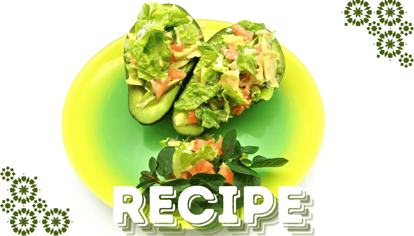 Avocado and Crofit Stuffed Avocados