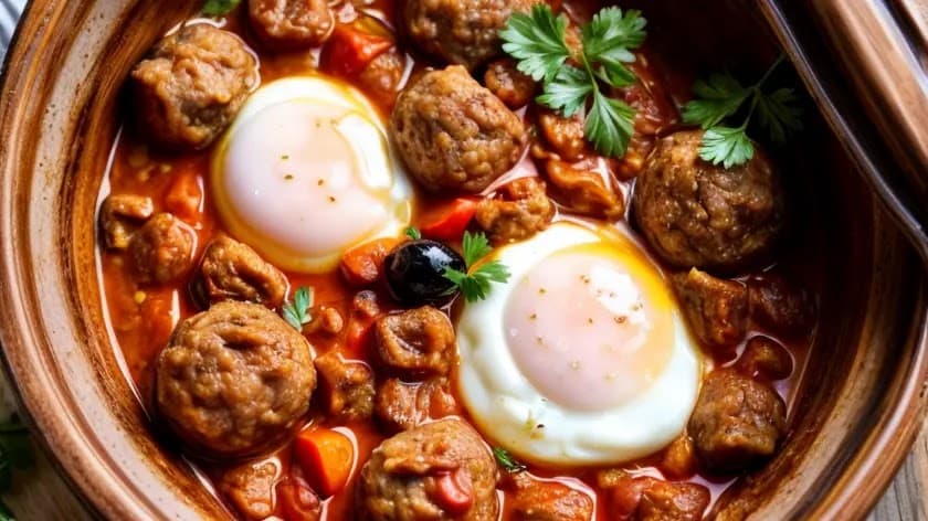 Moroccan Meatballs Tagine (Kefta Tagine) Recipe