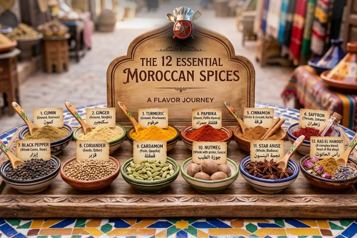 The 12 Essential Moroccan Spices: Complete Guide