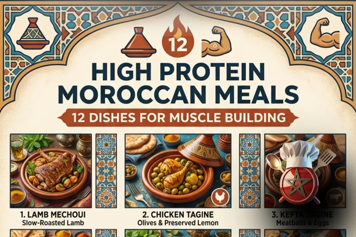 High Protein Moroccan Meals: 12 Dishes for Muscle Building