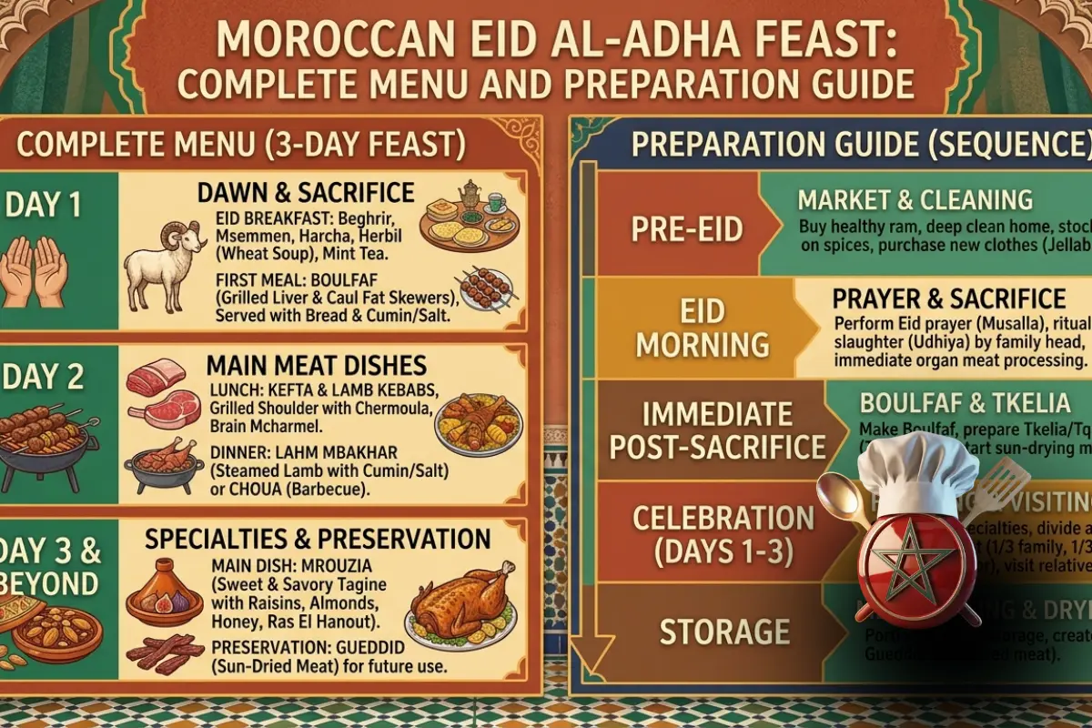 Moroccan Eid al-Adha Feast: Complete Menu and Preparation Guide