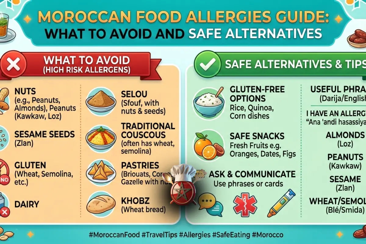 Moroccan Food Allergies Guide: What to Avoid and Safe Alternatives