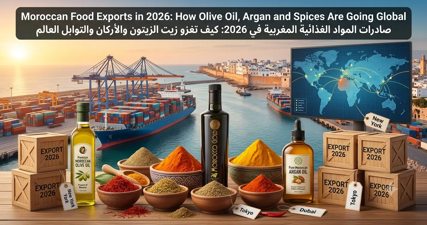 Moroccan Food Exports in 2026: How Olive Oil, Argan and Spices Are Going Global