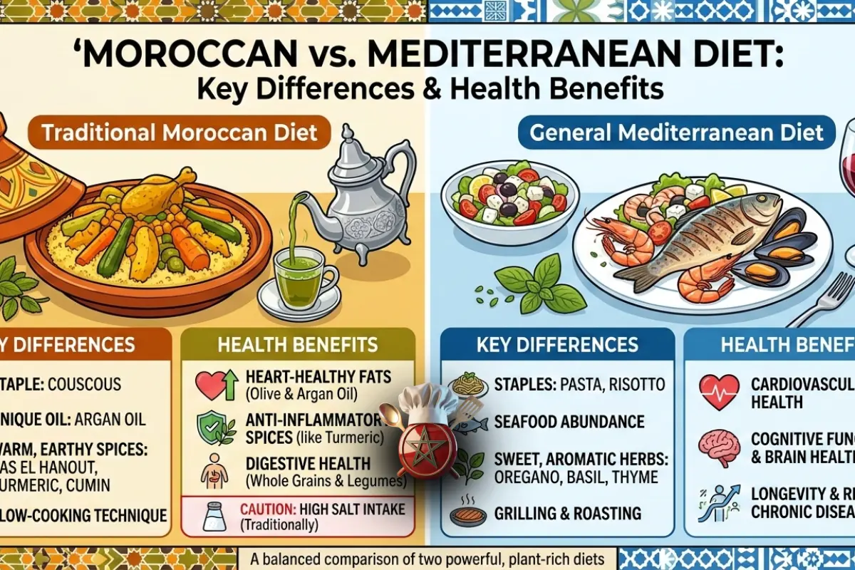Moroccan vs Mediterranean Diet: Key Differences and Health Benefits