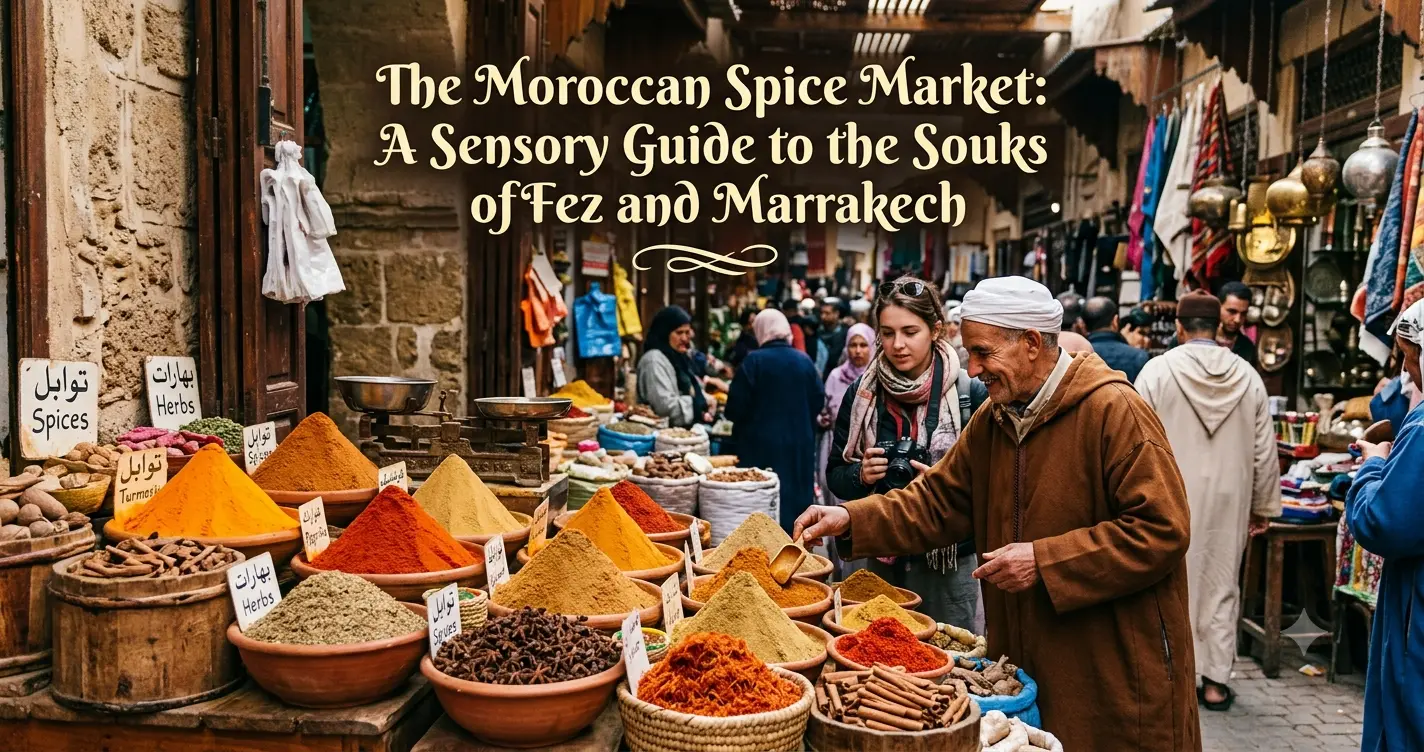 The Moroccan Spice Market: A Sensory Guide to the Souks of Fez and Marrakech
