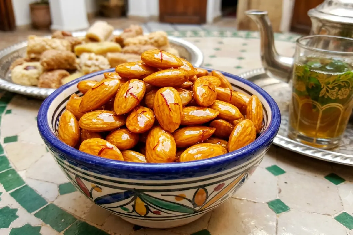 Candied Almonds with Saffron