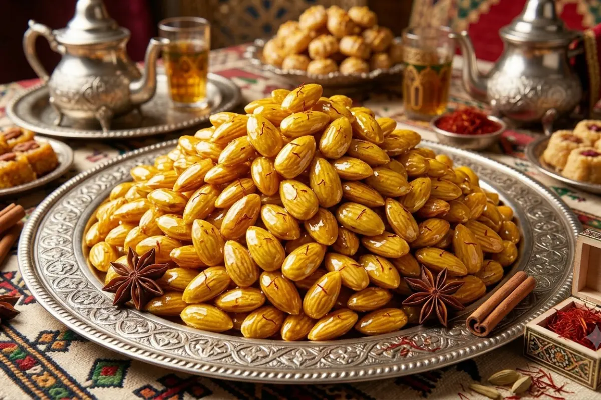 Candied Almonds with Saffron