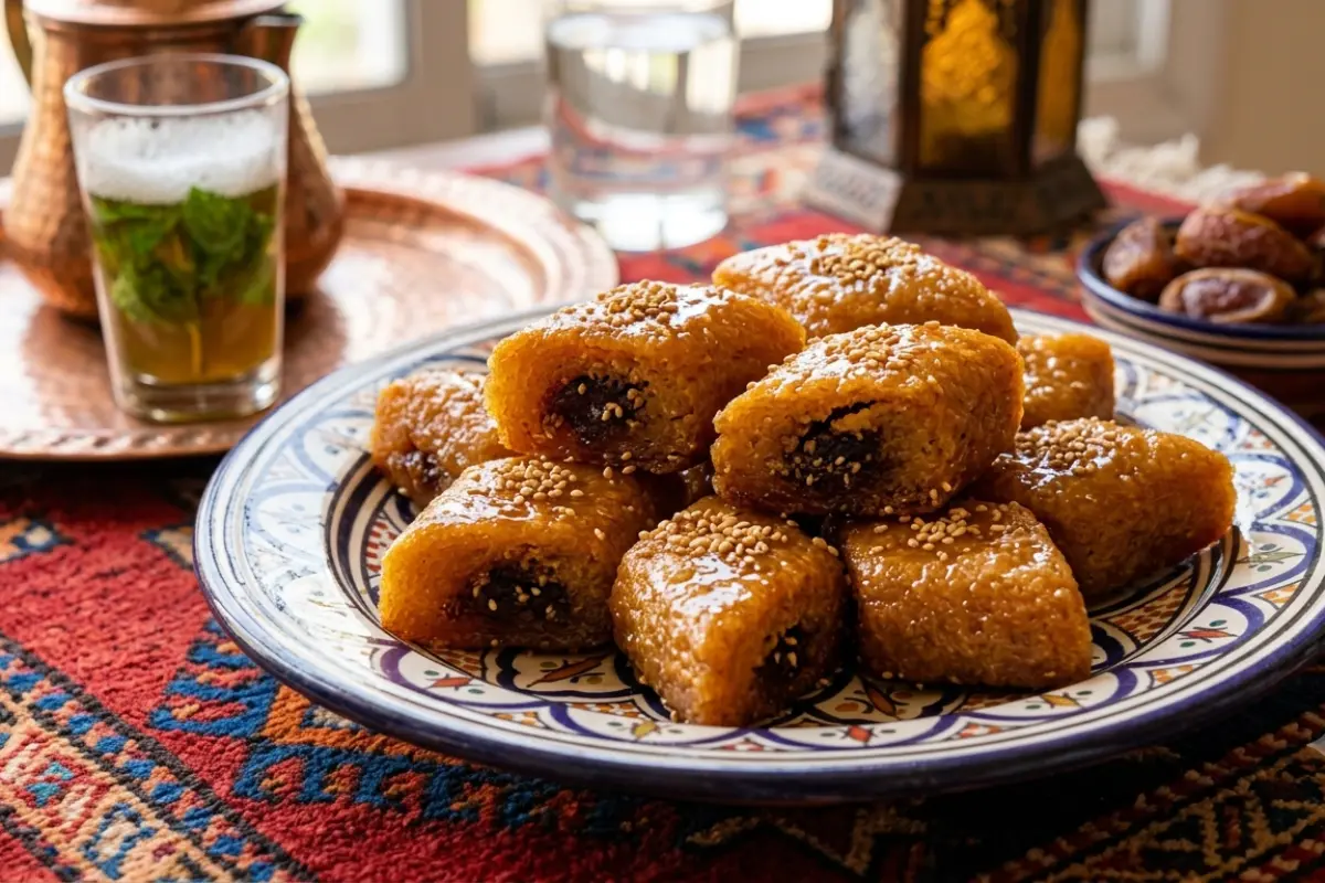 Makrout with Dates and Sesame