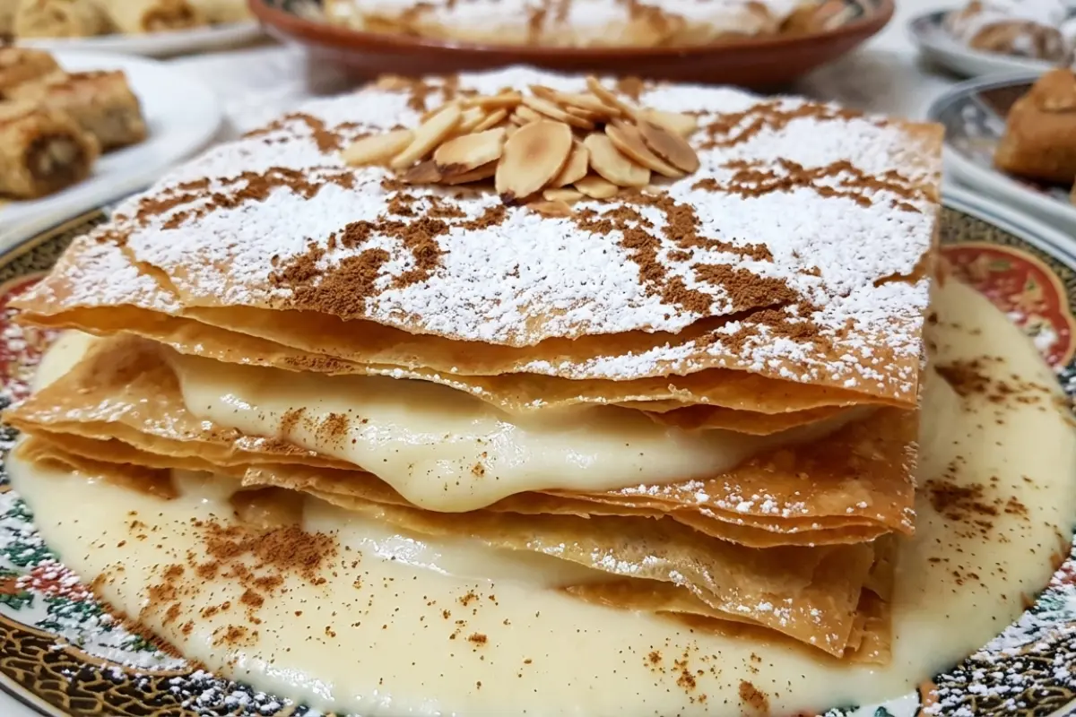 Milk Pastilla with Cream and Cinnamon