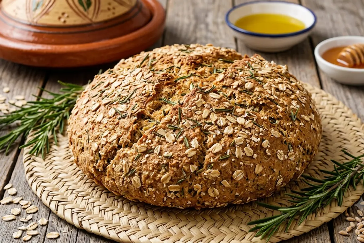 Oat and Barley Bread with Rosemary