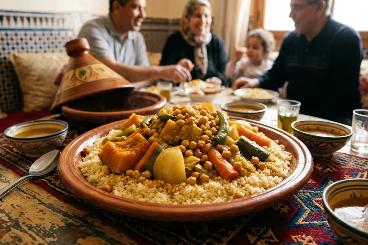 Couscous with Seven Vegetables and Chickpeas