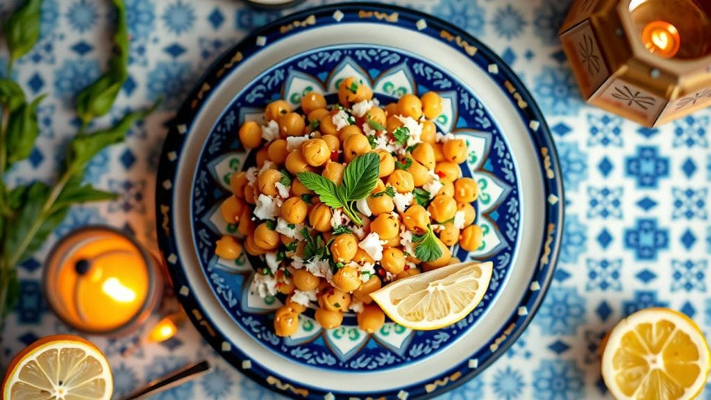 Chickpea Salad with Cilantro and Lemon