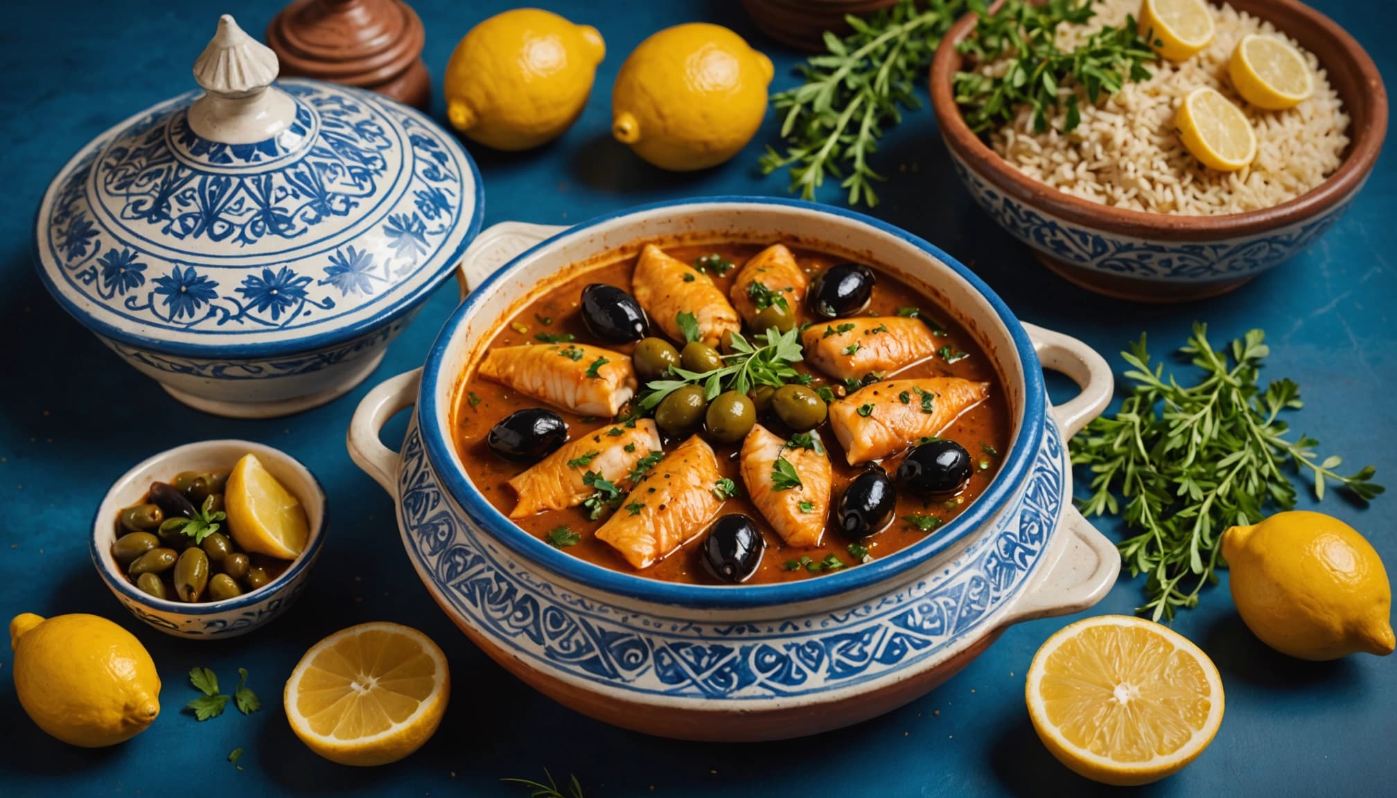 Fish Tagine with Chermoula and Olives