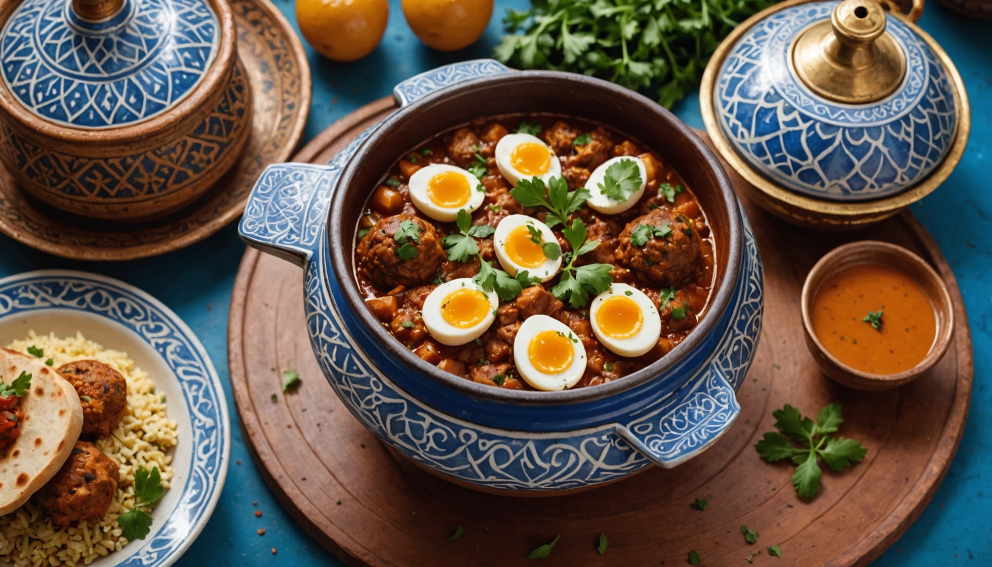 Kefta Tagine with Spiced Eggs