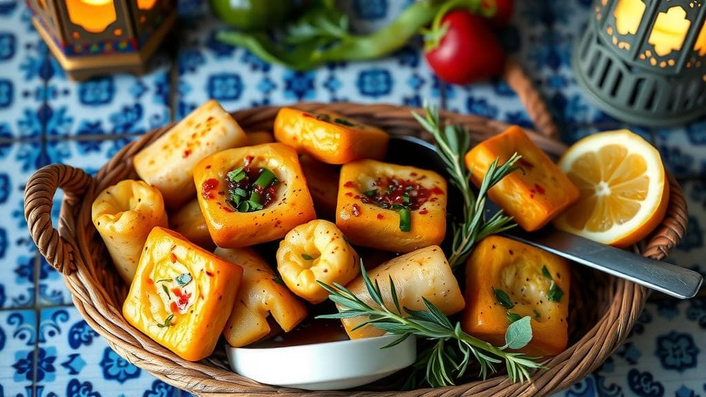 Krinitta with Green Onion and Pepper