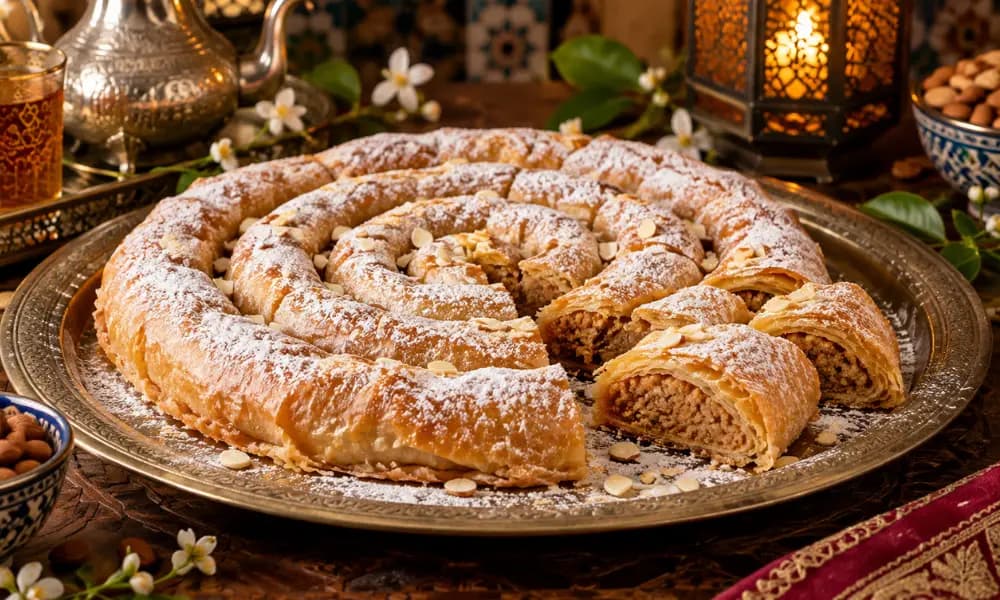 M'hancha (Moroccan Almond Snake Pastry)