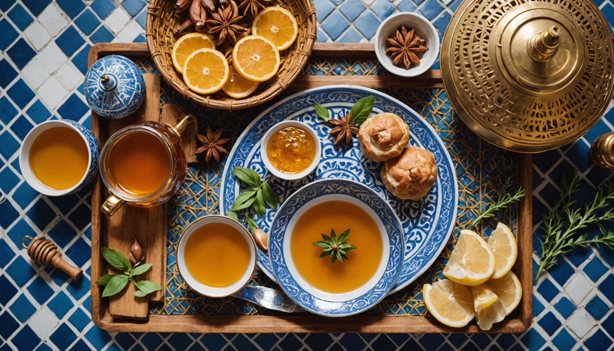 Msemen with Honey and Argan Oil