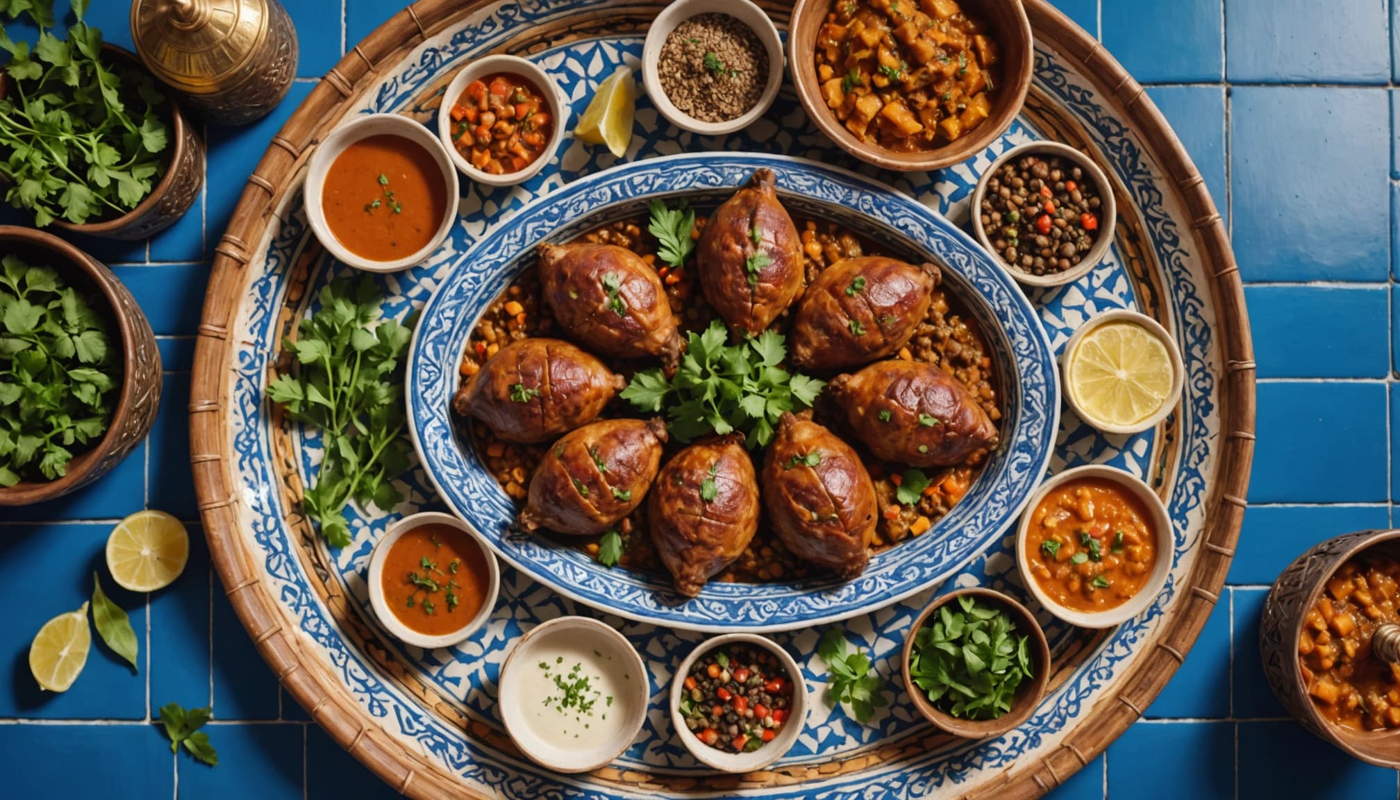 Rghaif Stuffed with Liver and Spices