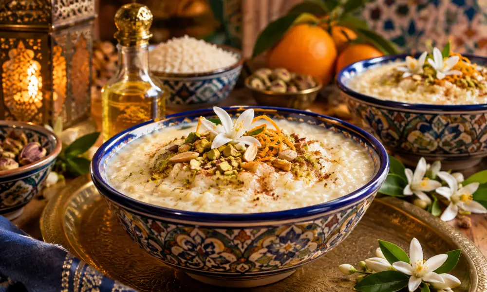Rice Pudding with Orange Blossom Water