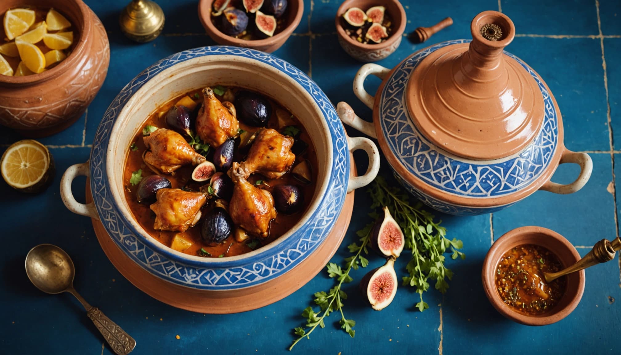Rooster Tagine with Figs and Honey