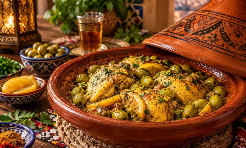 Chicken Tagine with Olives
