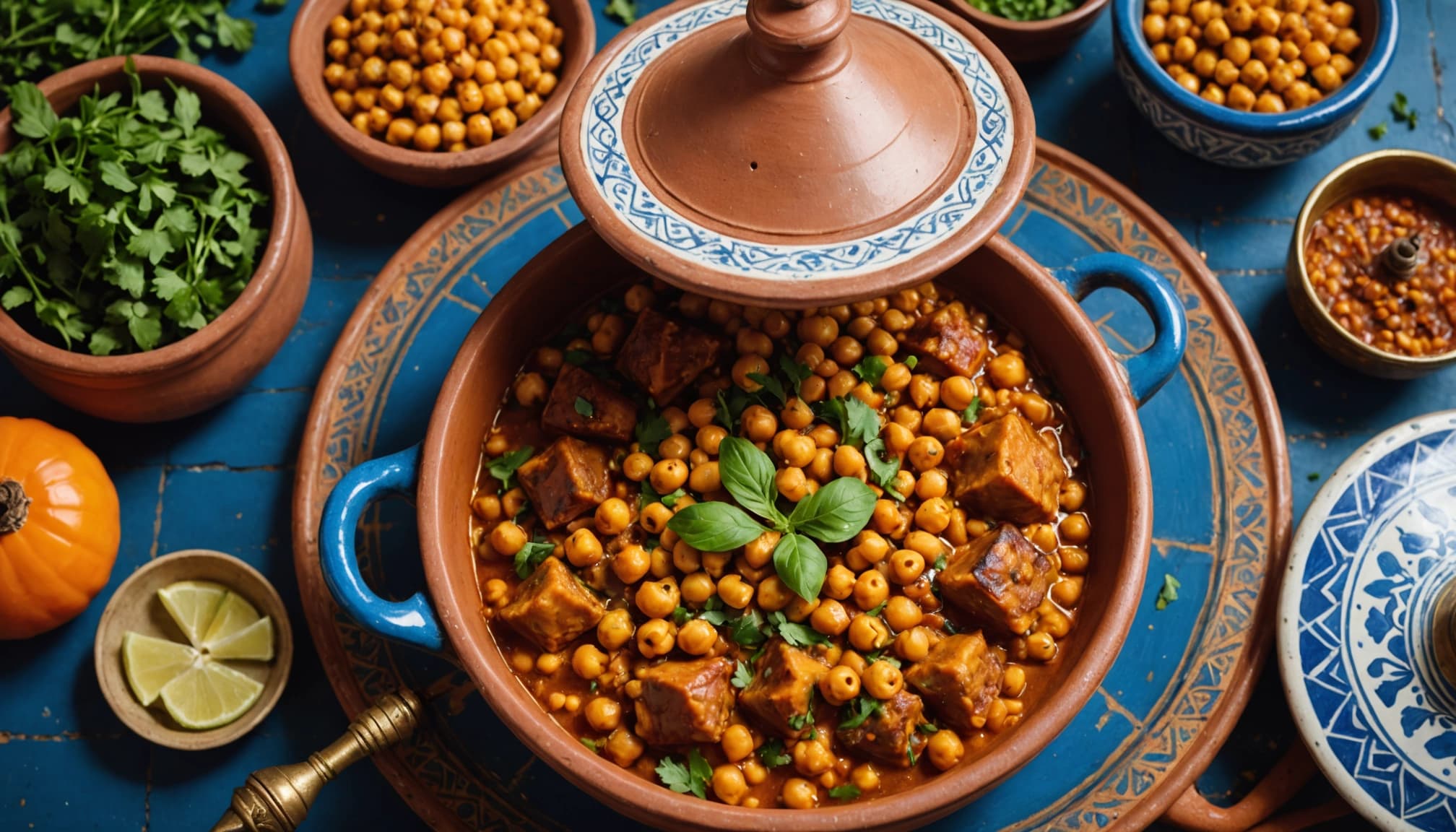 Vegetable Tagine with Chickpeas and Saffron