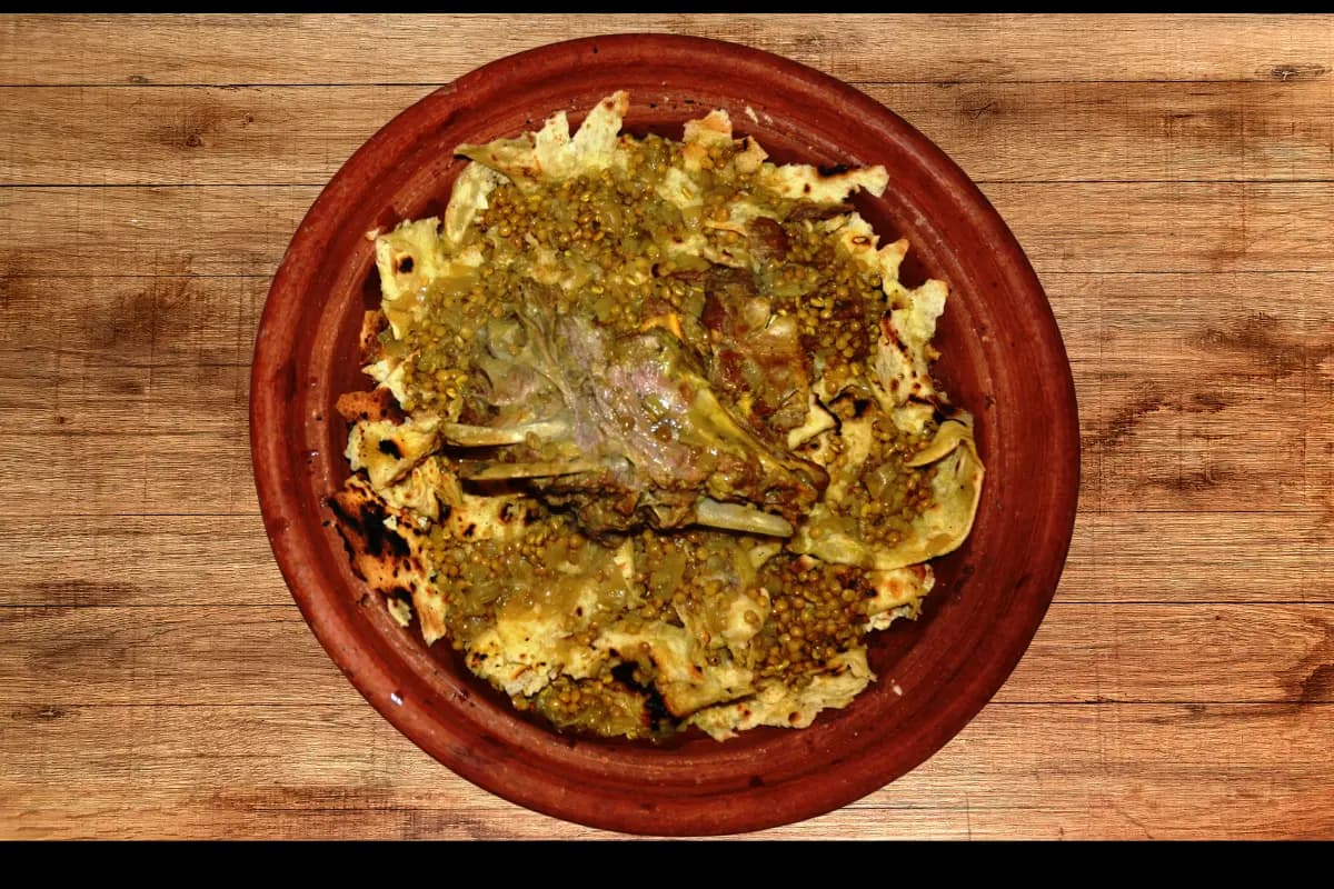 Rfissa (Chicken with Lentils and Msemen)