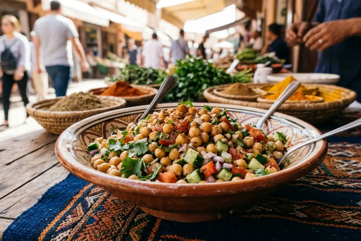 Chickpea Salad with Cilantro and Lemon