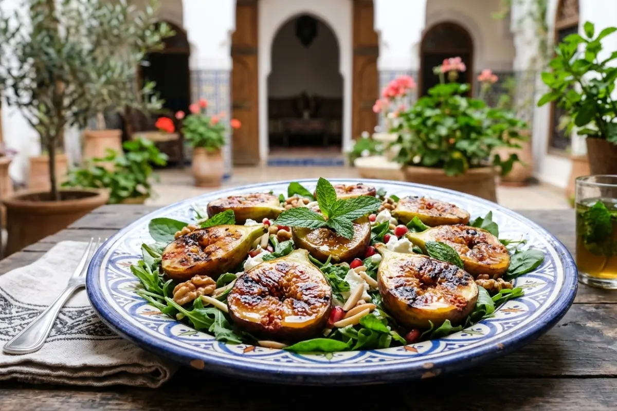 Grilled Fig Salad with Honey