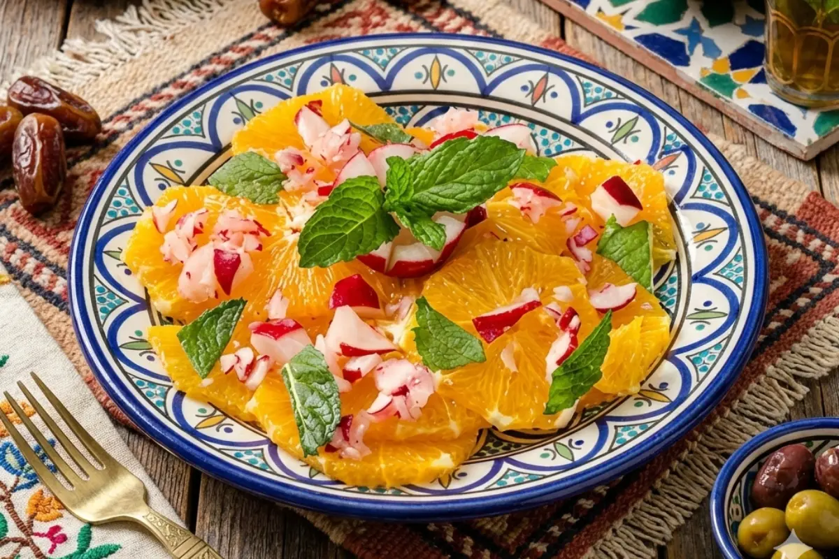 Moroccan Orange & Radish Salad (Shlada Dial Limoun w'Fjel)