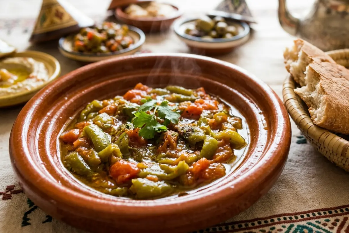 Taktouka with Tomatoes and Peppers