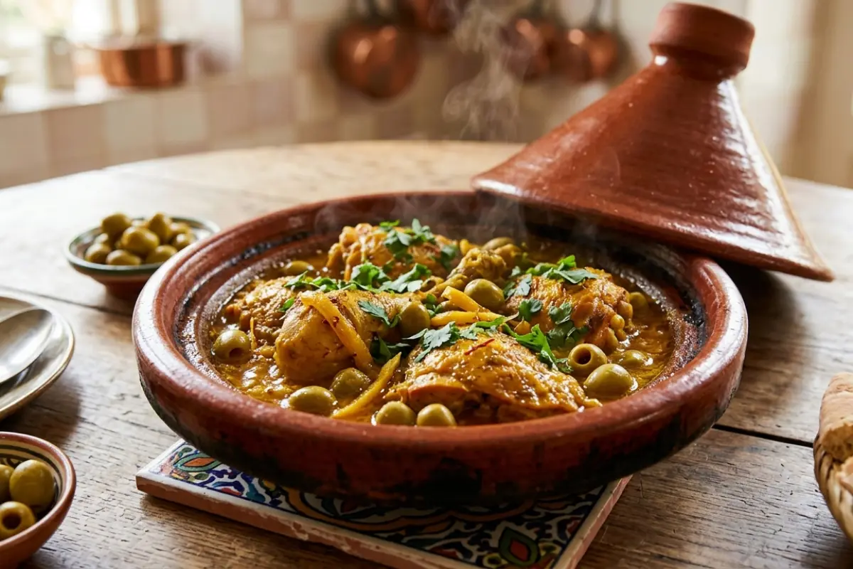 Chicken Tagine with Cumin and Olives