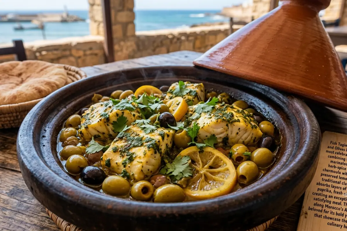 Fish Tagine with Chermoula and Olives