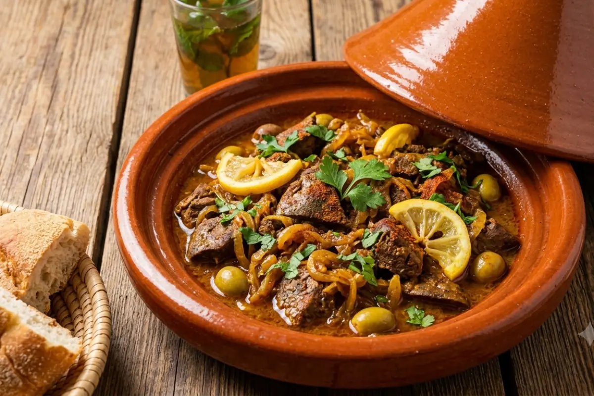 Liver Tagine with Onion and Cumin