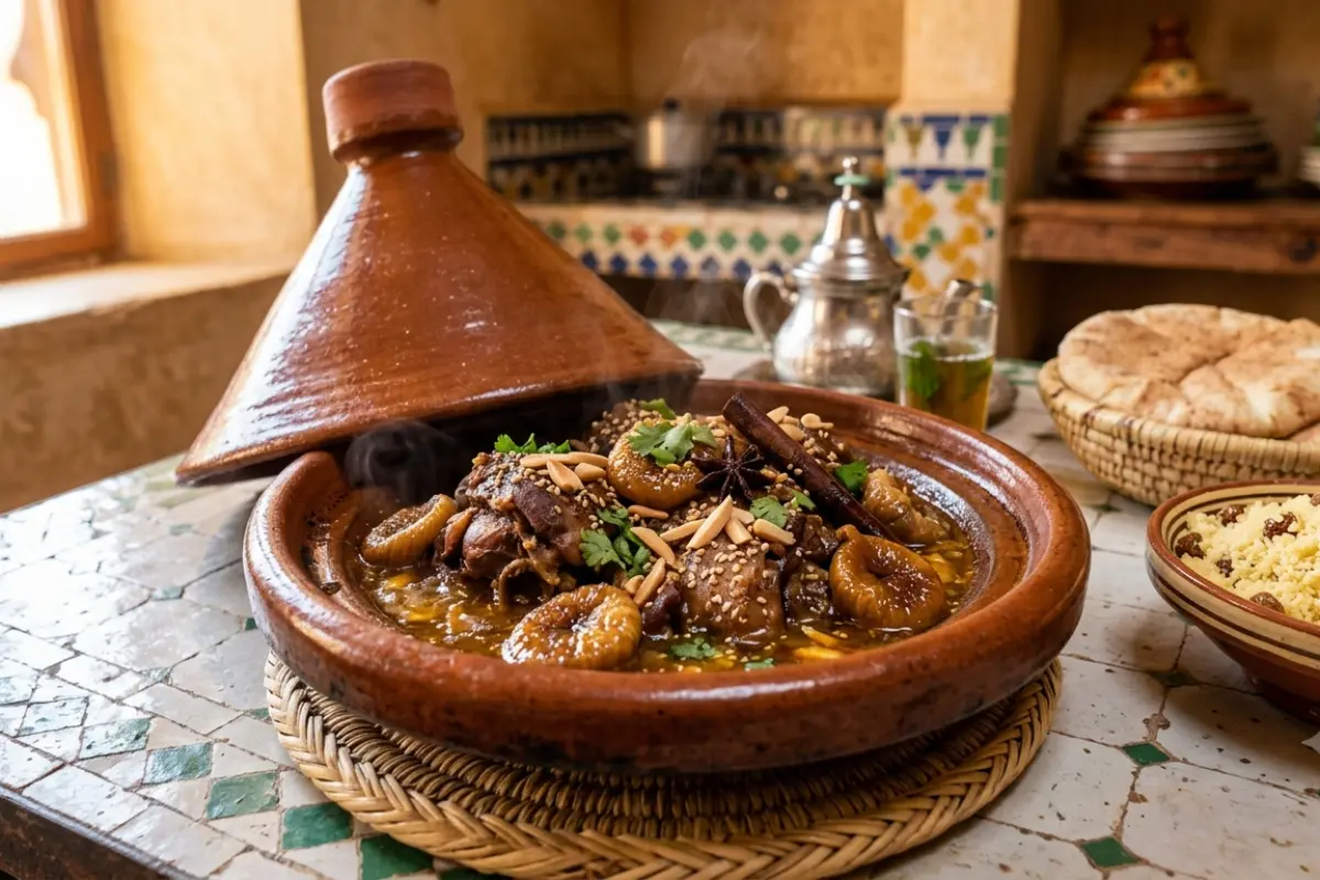 Rooster Tagine with Figs and Honey