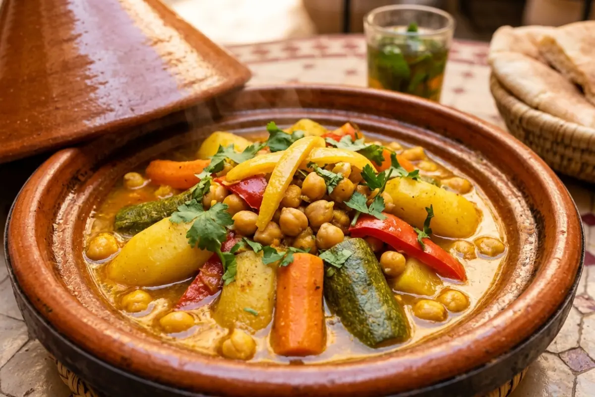 Vegetable Tagine with Chickpeas and Saffron